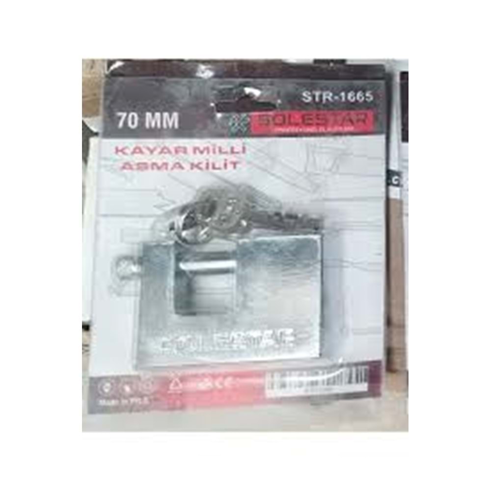 SOLESTAR STR-1665 YASSI CELIK KILIT 70MM