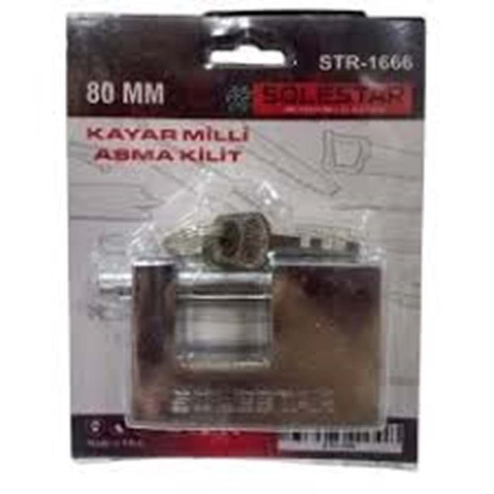 SOLESTAR STR-1666 YASSI CELIK KILIT 80 MM