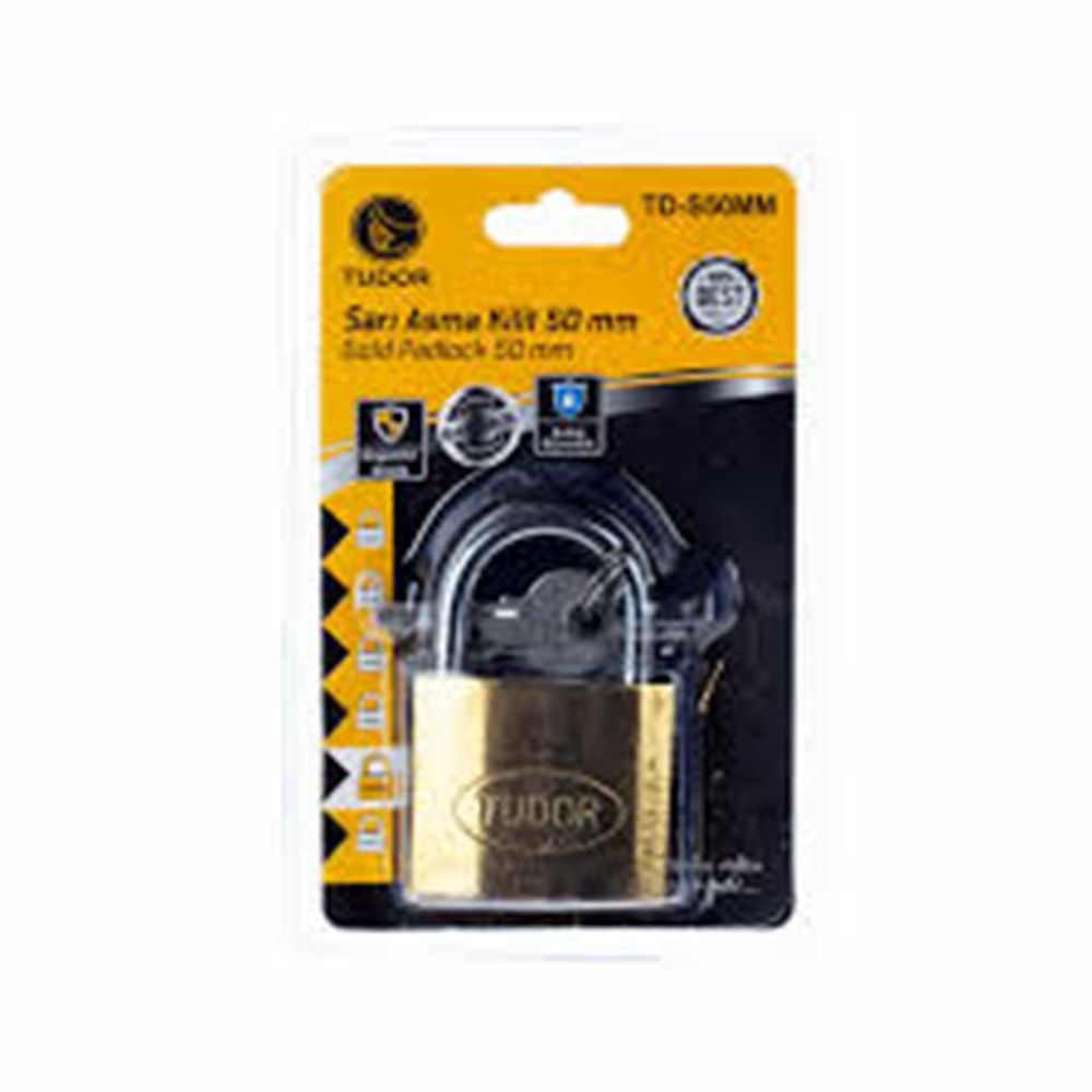 TUDOR ASMA KILIT SARI 50 MM TD-S50MM BLISTERLI