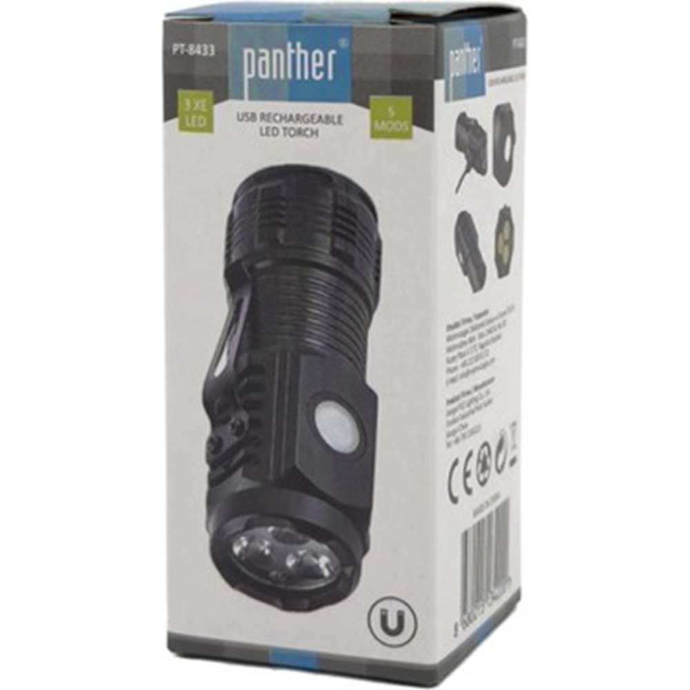 PANTHER PT-8433 USB SARJLI EL FENERI