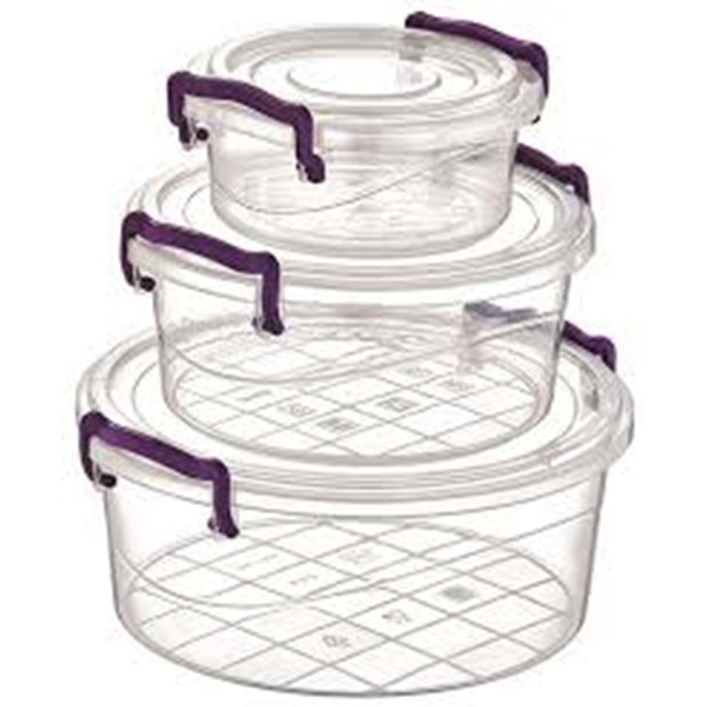 CANKAYA 2071 3 LU YUVARLAK SAKLAMA KABI