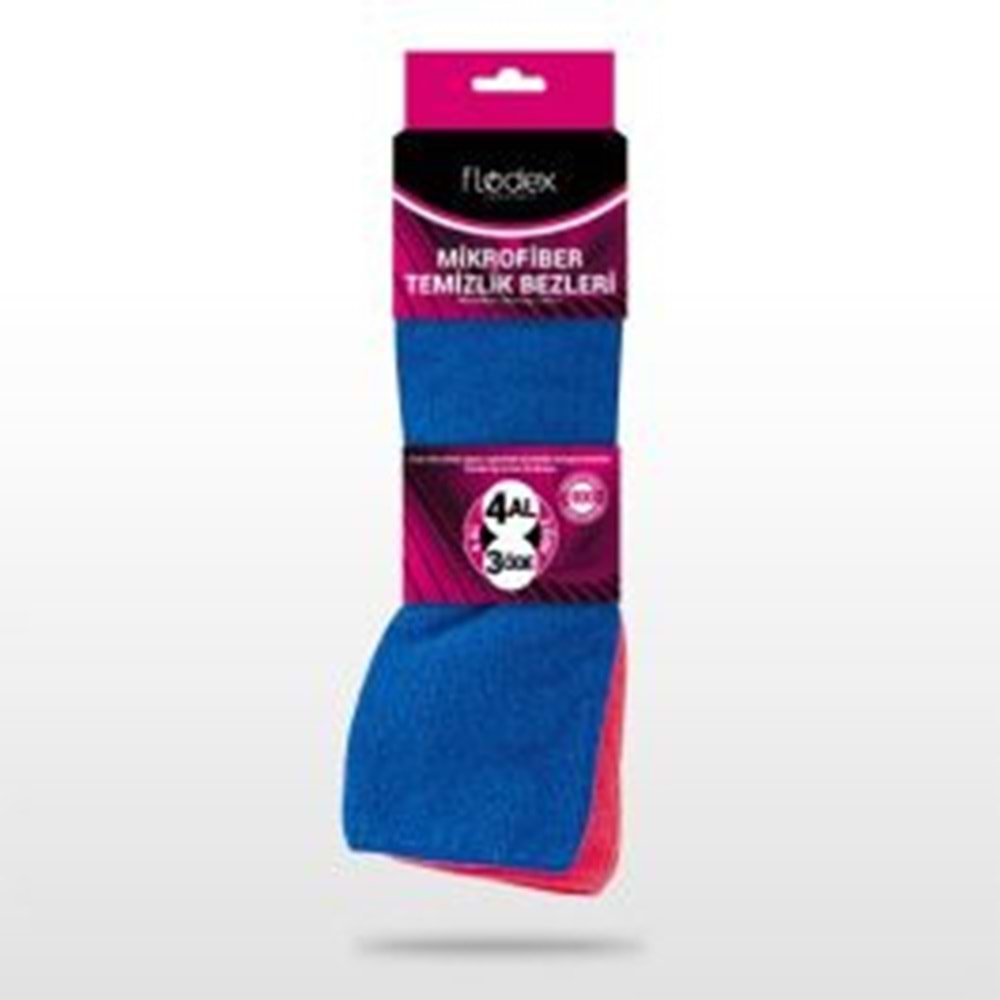 FLODEX MIKROFIBER TEMIZLIK BEZI 4 LU
