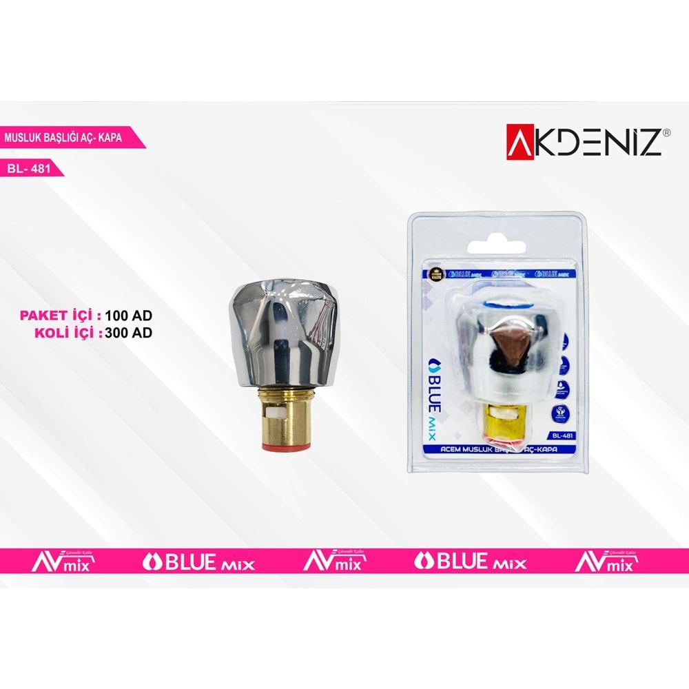 AKDENIZ MUSLUK BASLIGI AC KAPA BL-481