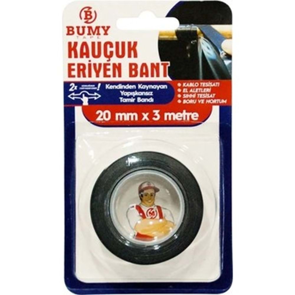 BUMMY KAUCUK ERIYEN BANT 20 MM*3 MT