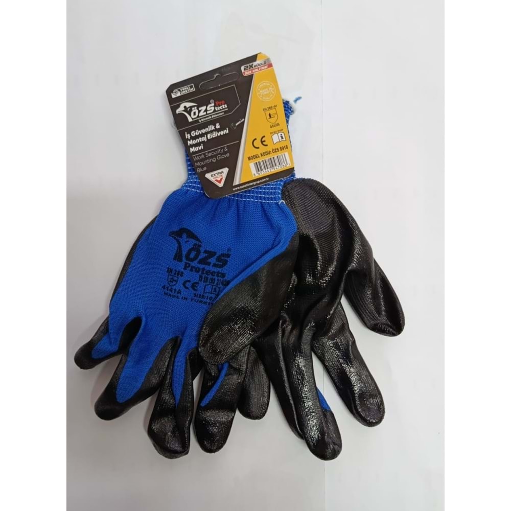 REAL OZS 8918 MONTAJ ISCI ELDIVENI MAVI