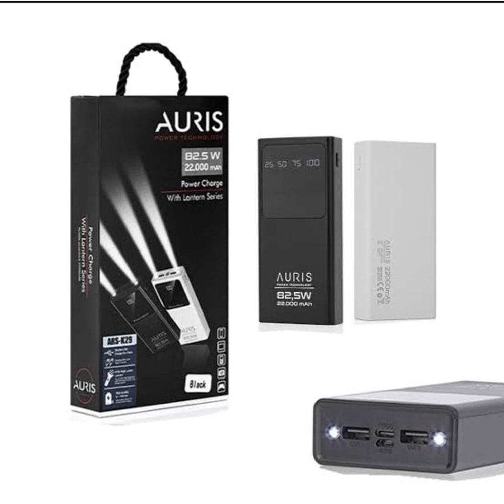 AURIS ARS-K29 22.000 MAH POWERBANK FENERLI