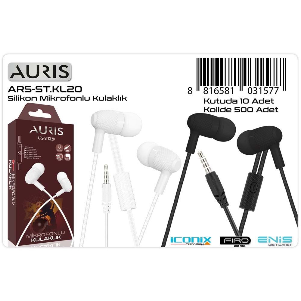 AURIS ARS-KL20 MIKROFONLU KULAKLIK