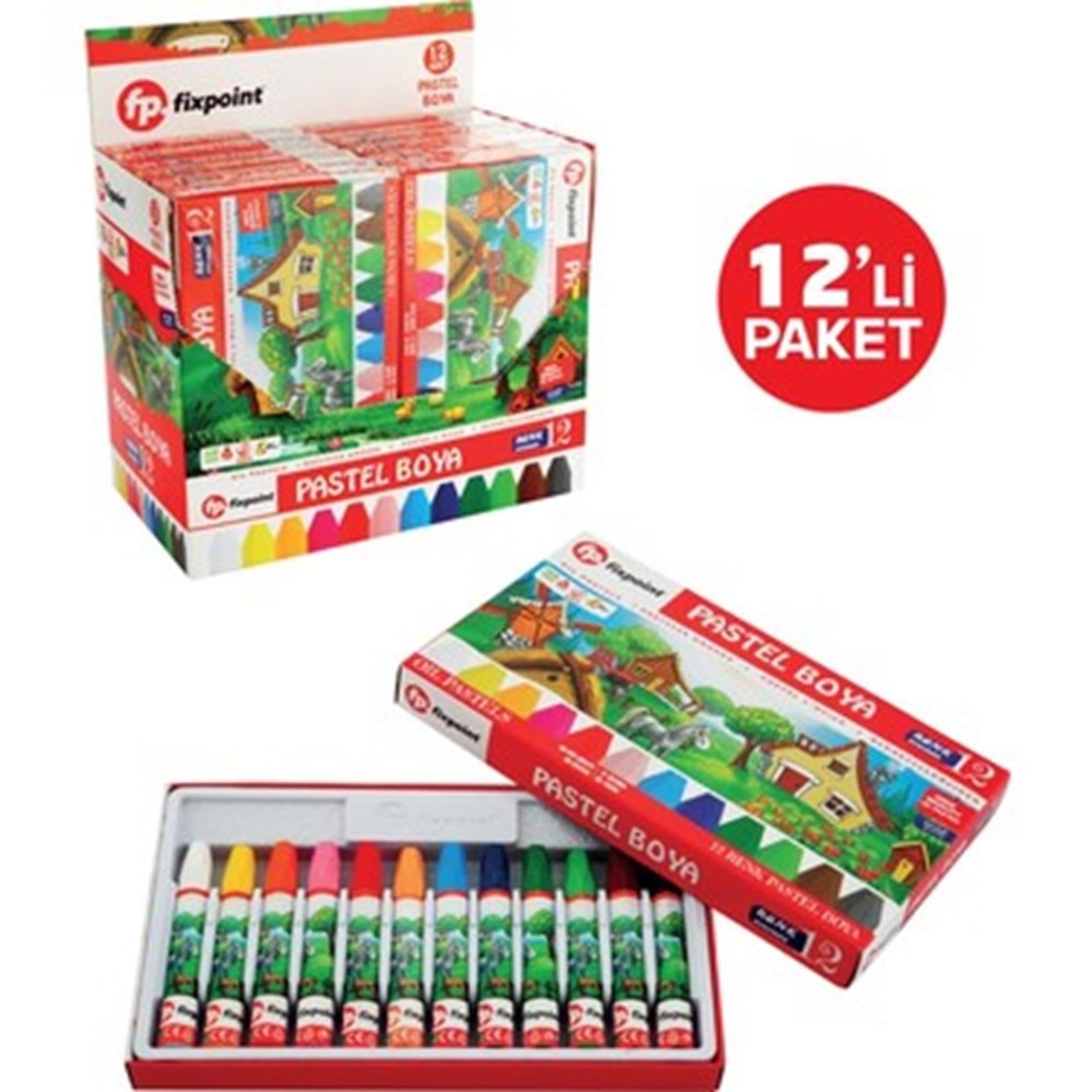 FIXPOINT P-1770 LUKS PASTEL BOYA 12 LI