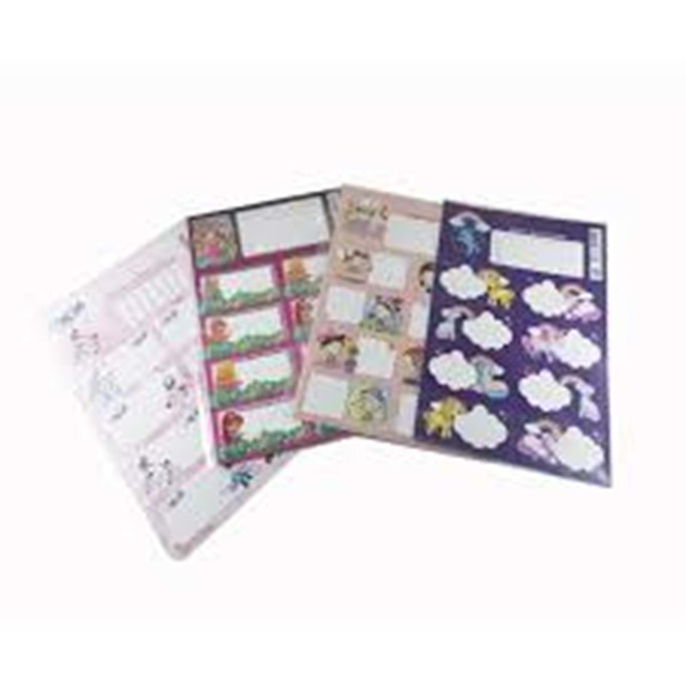 U-4 F433/432 OKUL ETIKETI 3 LU ERKEK/KIZ (100)