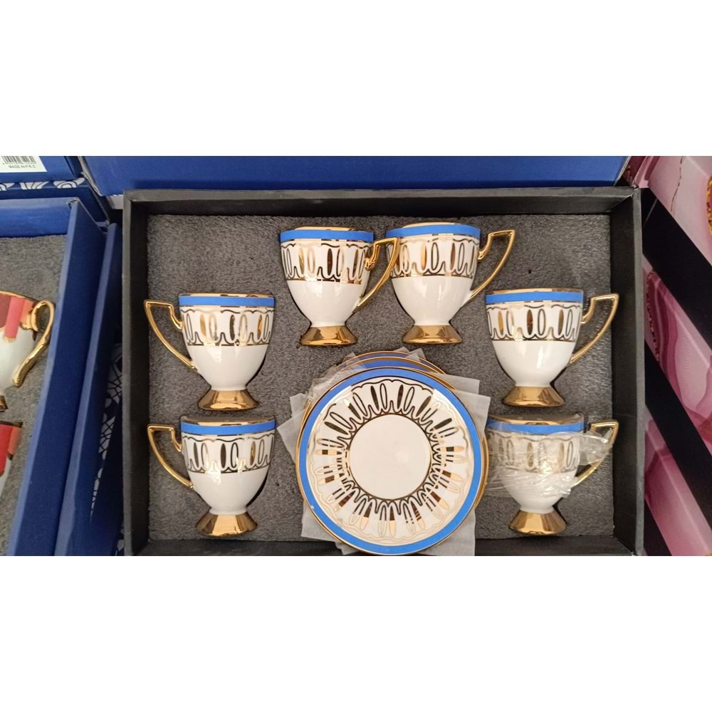 TOGO RENKLI KAHVE FINCAN SETI