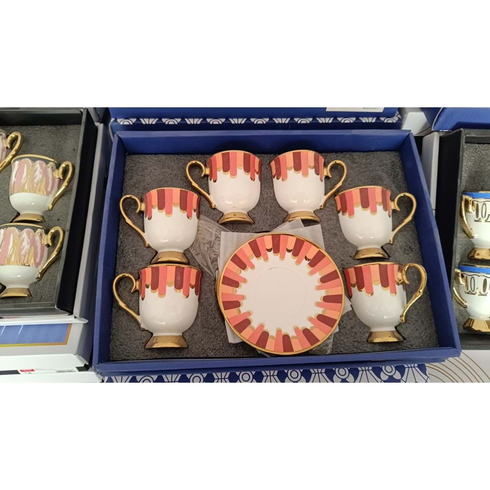 TOGO RENKLI KAHVE FINCAN SETI