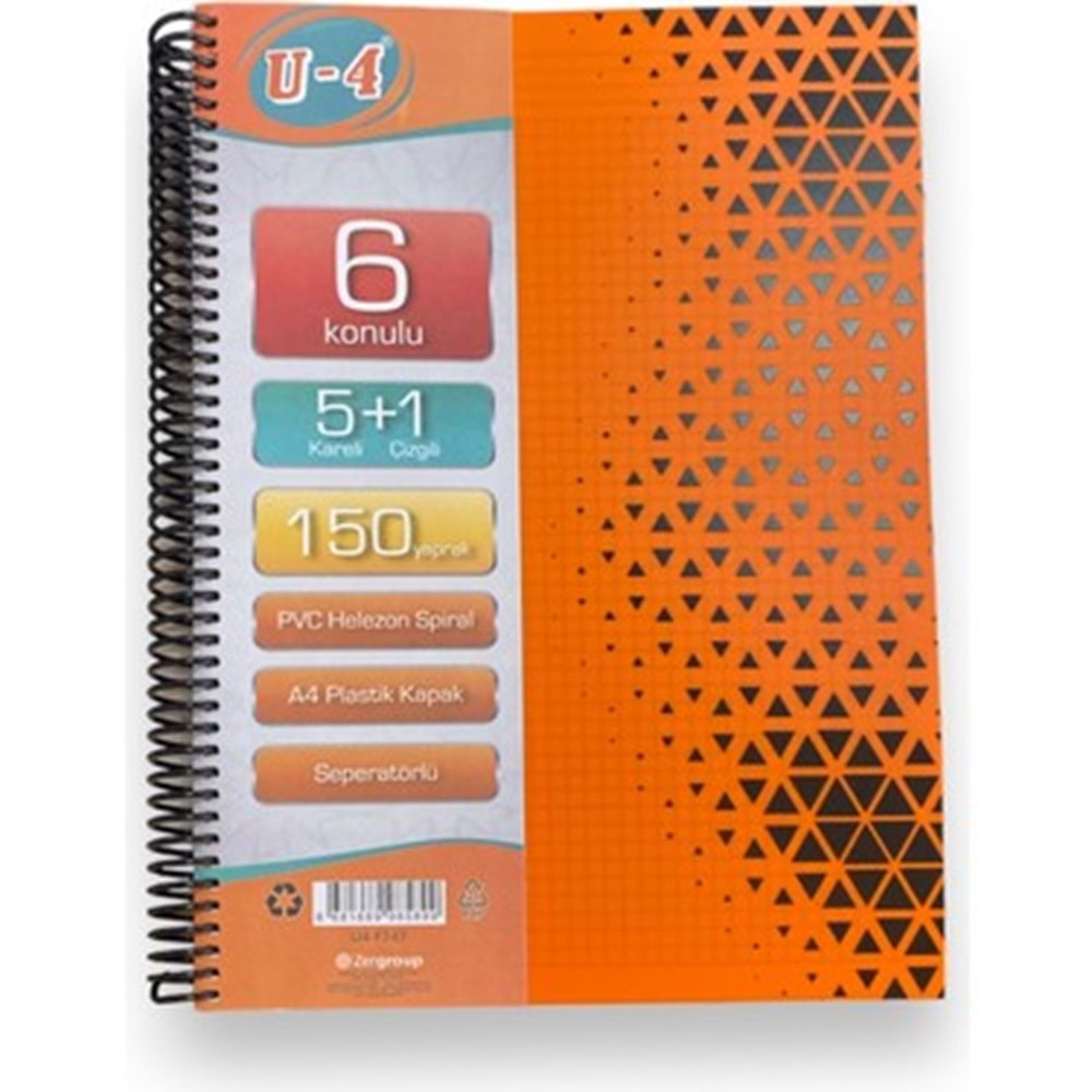 TOKAC 5+1 AYRACLI DEFTER 150 YAPRAK (40)