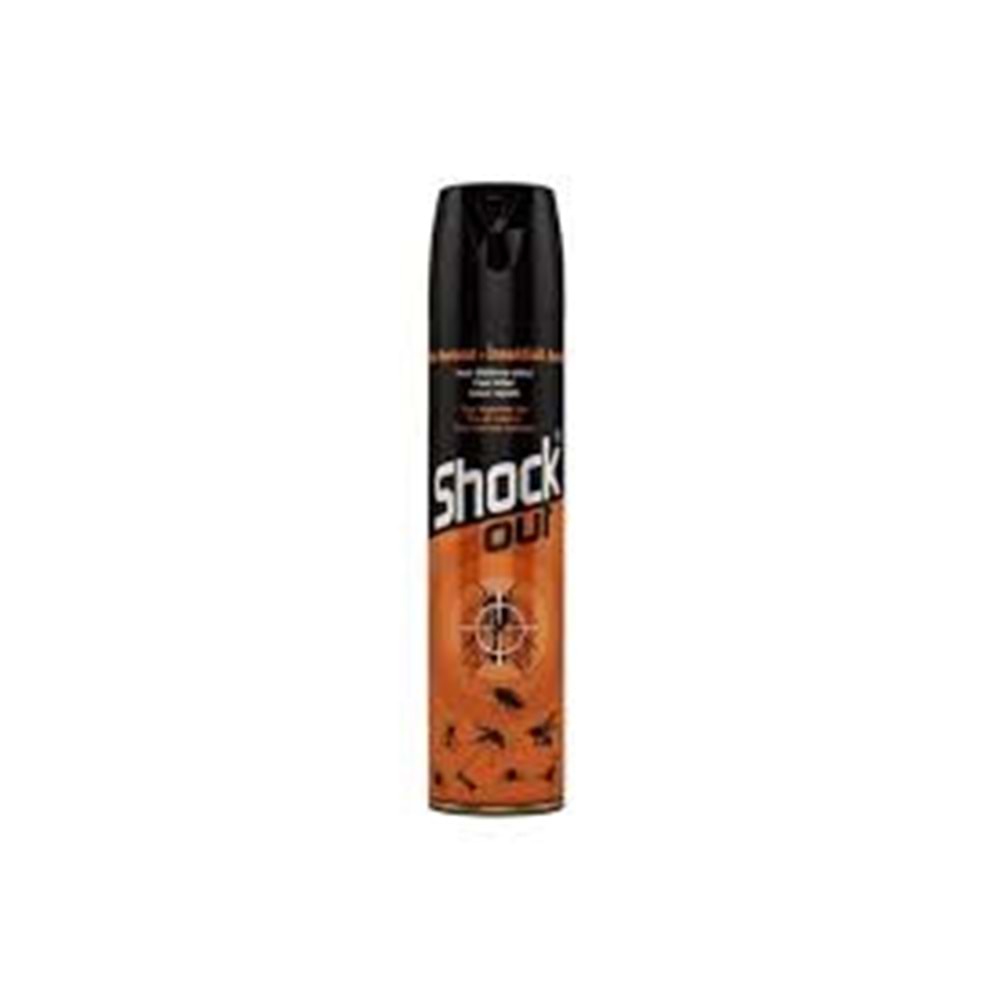 SHOCK OUT SINEK ILACI 300 ML KOKULU TURUNCU (12)