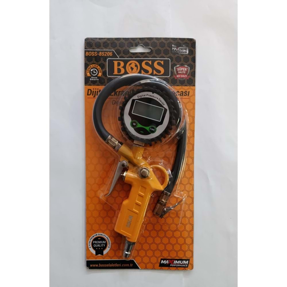 BOSS 85206 DIGITAL SAATLI HAVA BASINC TABANCASI