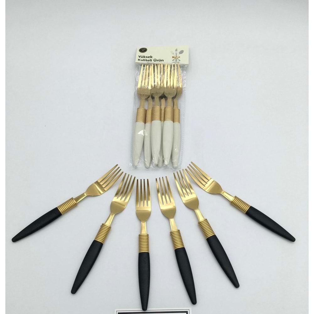 REAL SAHIN 1402 GOLD YEMEK CATALI 6 LI