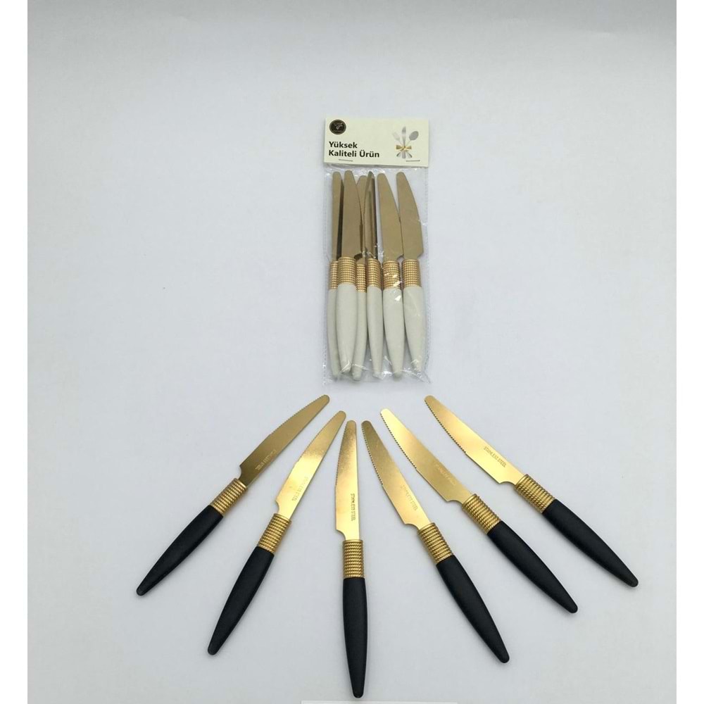 REAL SAHIN 1403 GOLD YEMEK BICAGI 6 LI