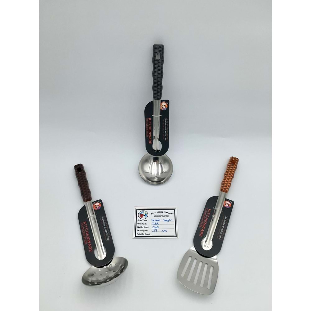 REAL SAHIN 1184 DESENLI KEPCE KEVGIR SPATULA KASIK BUYUK BOY
