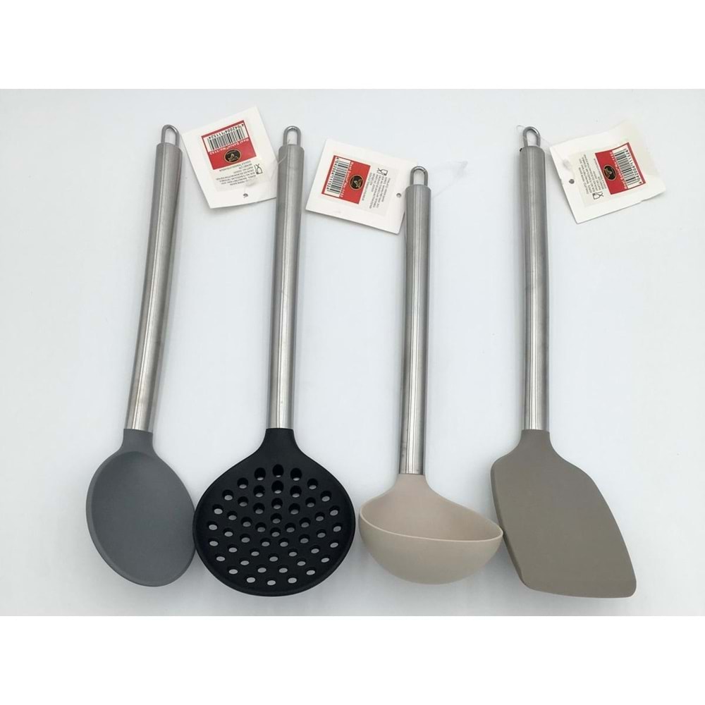 REAL SAHIN 1152 SILIKON KEPCE KASIK KEVGIR SPATULA METAL SAPLI