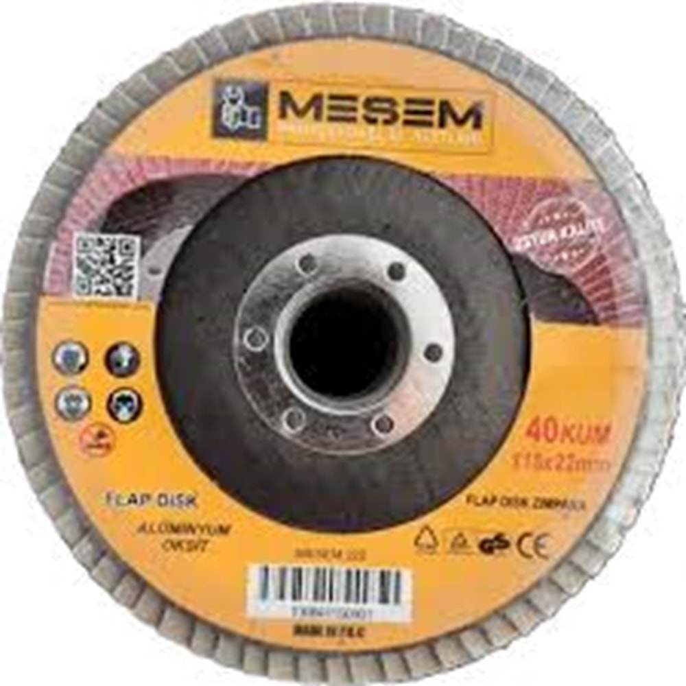 MESEM 220 115X22 MMX40 KUM FLAP DISK