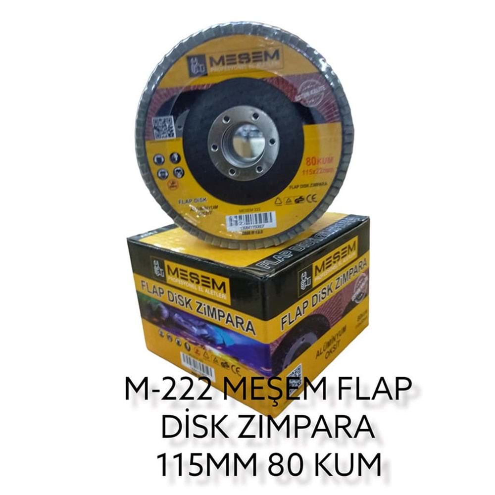 MESEM 222 115X22MMX80 KUM FLAP DISK