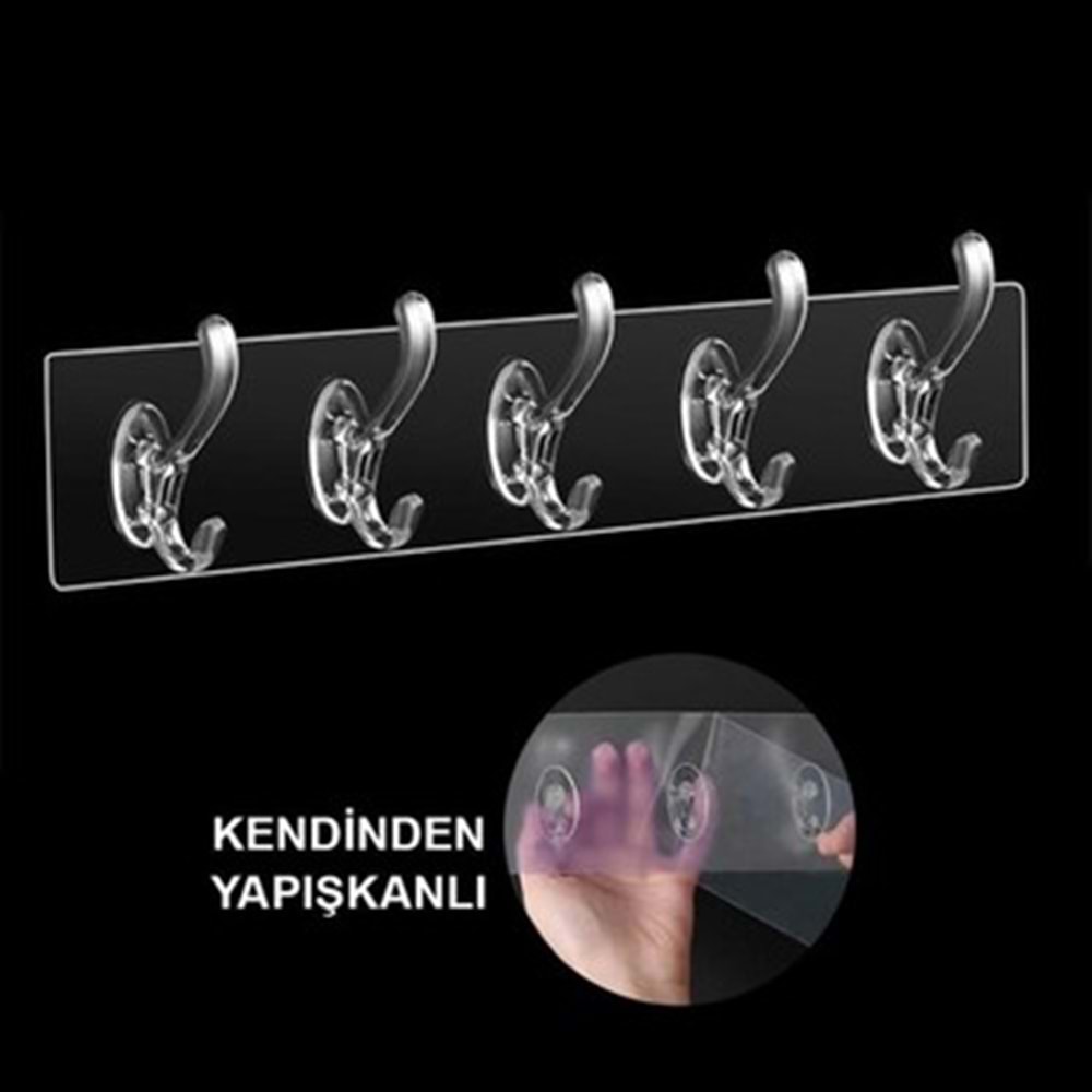 BELLA HAUSE K-8146 PLASTIK 5 LI SEFFAF ASKI