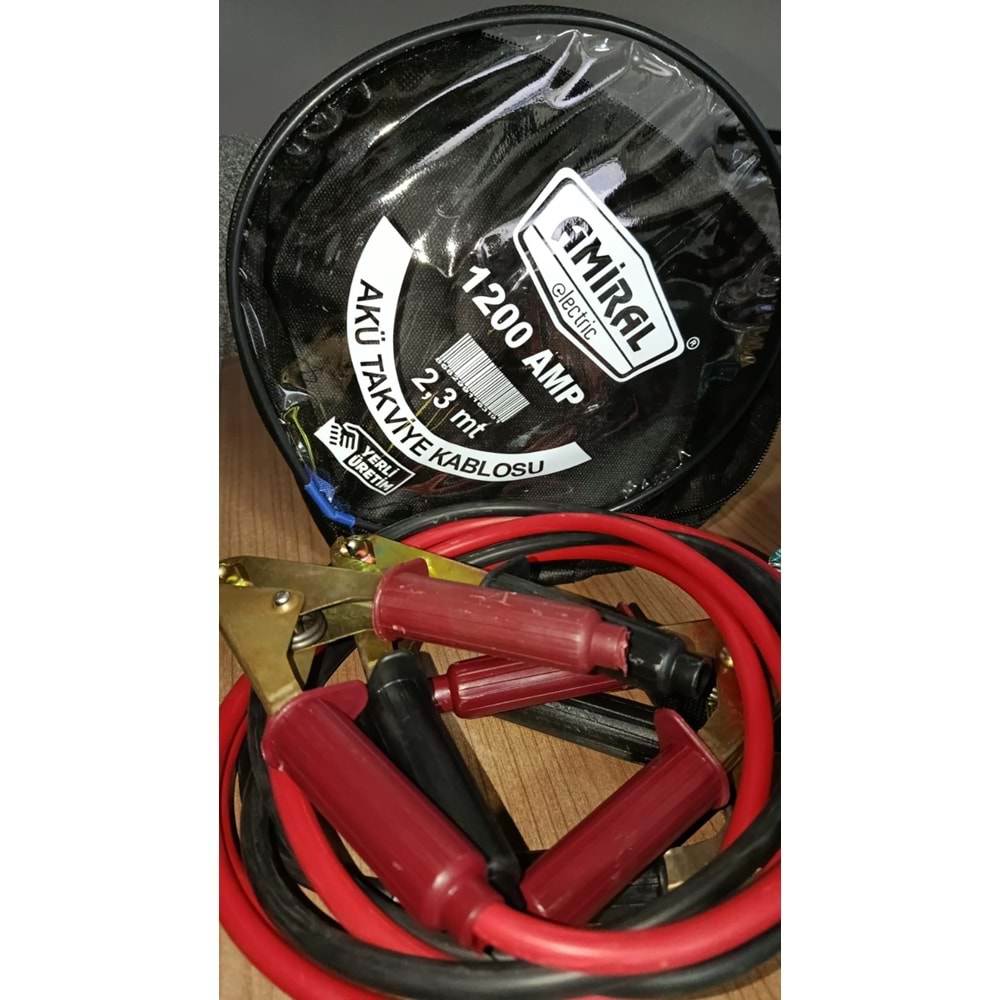 AMIRAL 1200 AMP 2,3MT AKU TAKVIYE KABLOSU