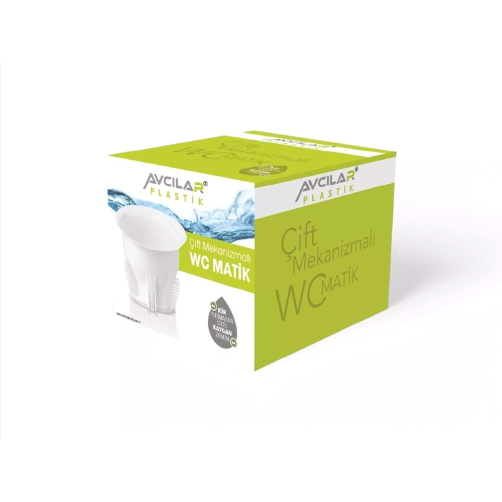 AVCILAR AV-012 WC MATIK CIFT KAPAK KUTULU