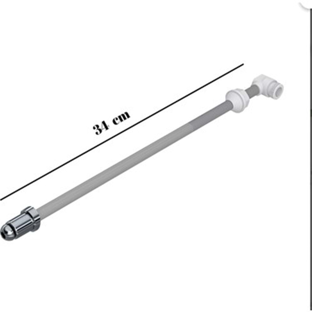 AKDENIZ BL-010 KLOZET CUBUGU KROM UCLU 34 CM