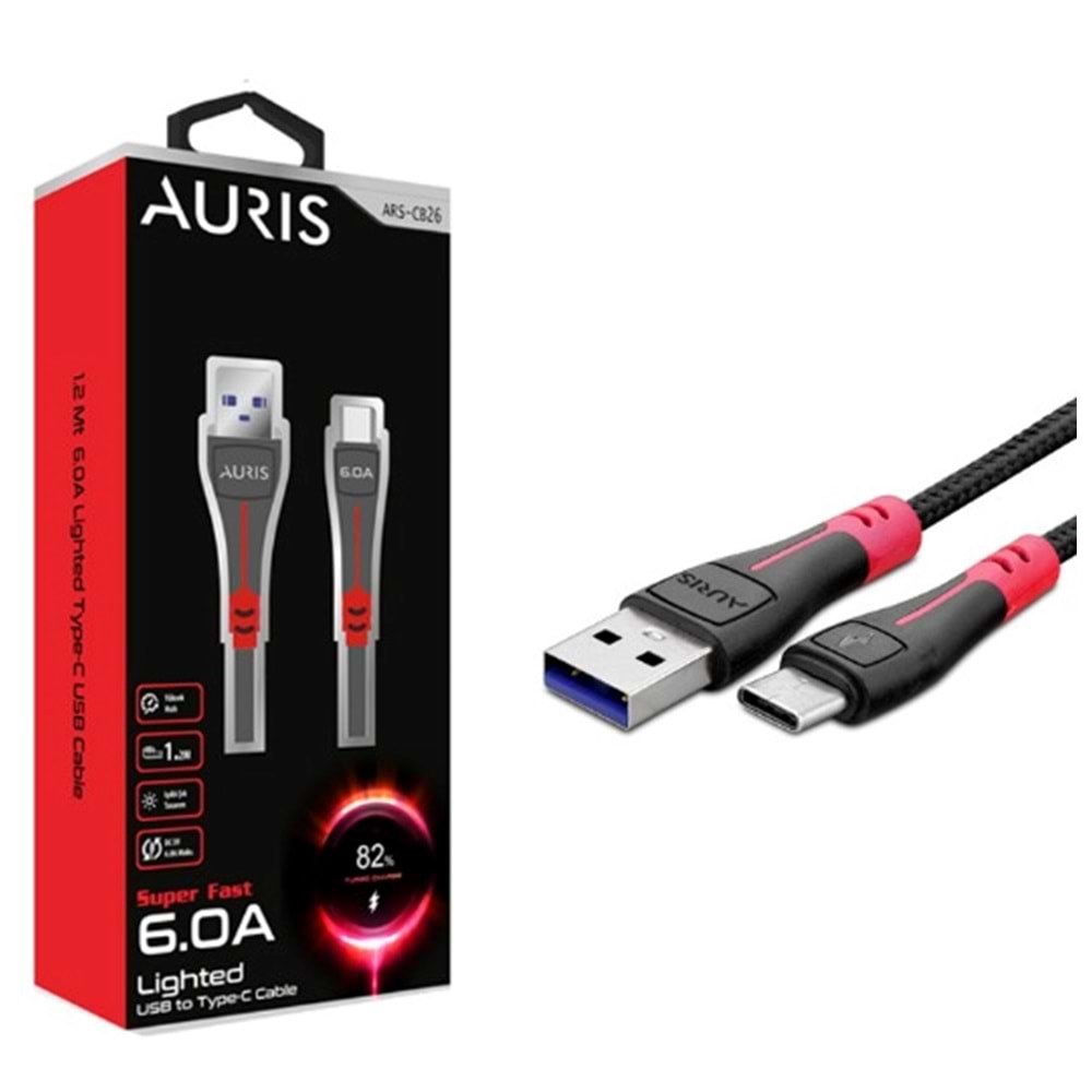 AURIS CB26 TYPE-C ISIKLI KABLO
