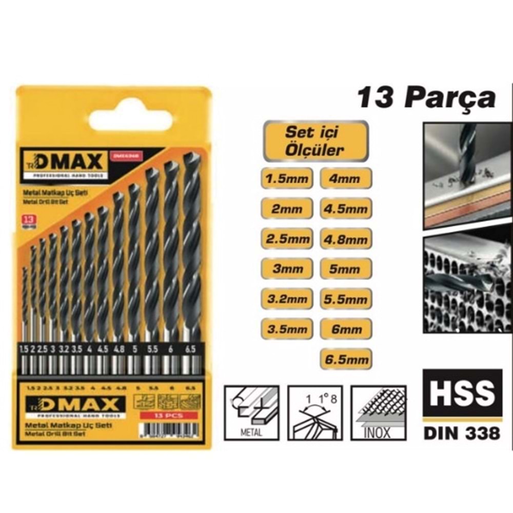 DMAX 4346 METAL MATKAP UC SETI 13 PRC