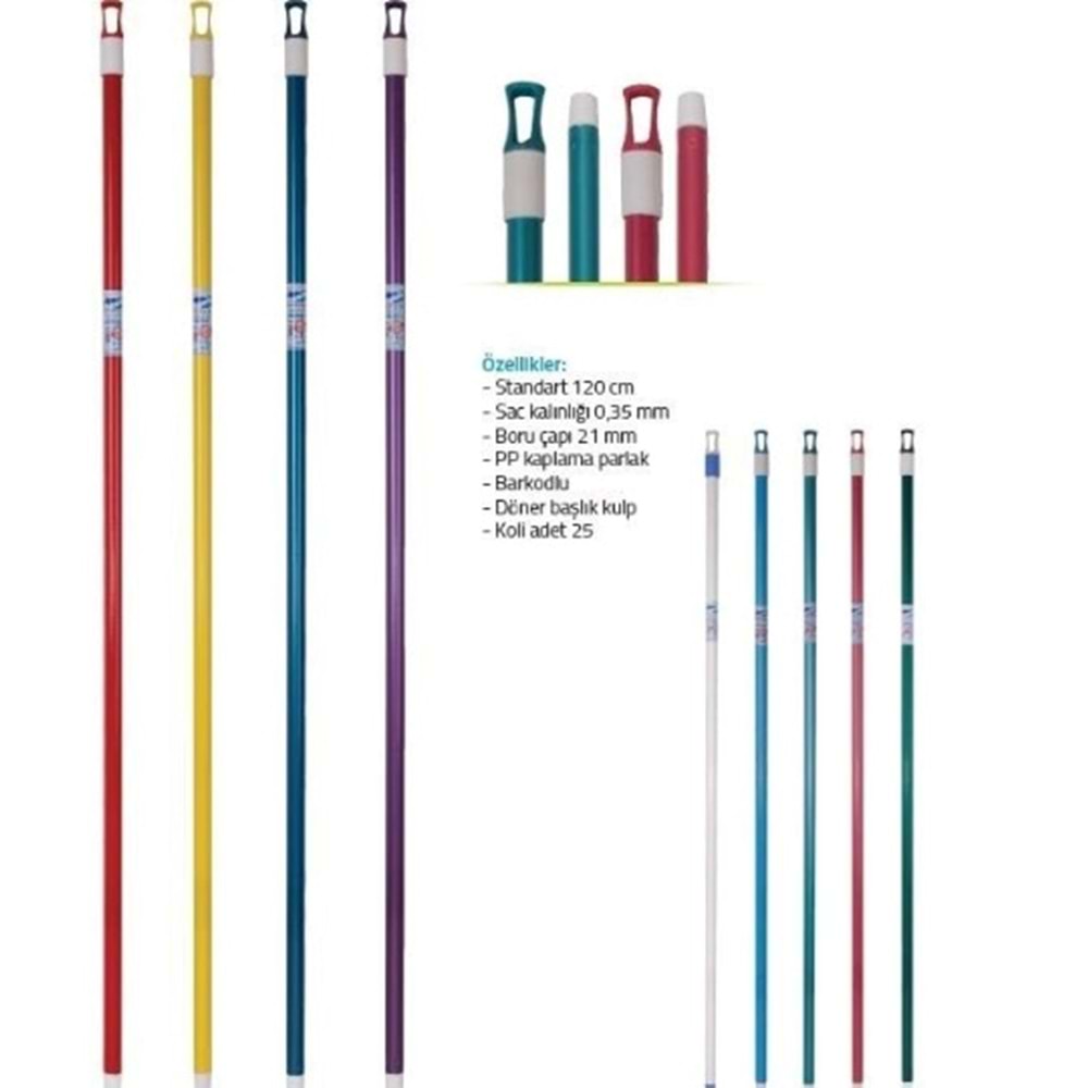 KARAKAYA KAPPRO CIZGILI METAL FIRCA SAPI 120 CM