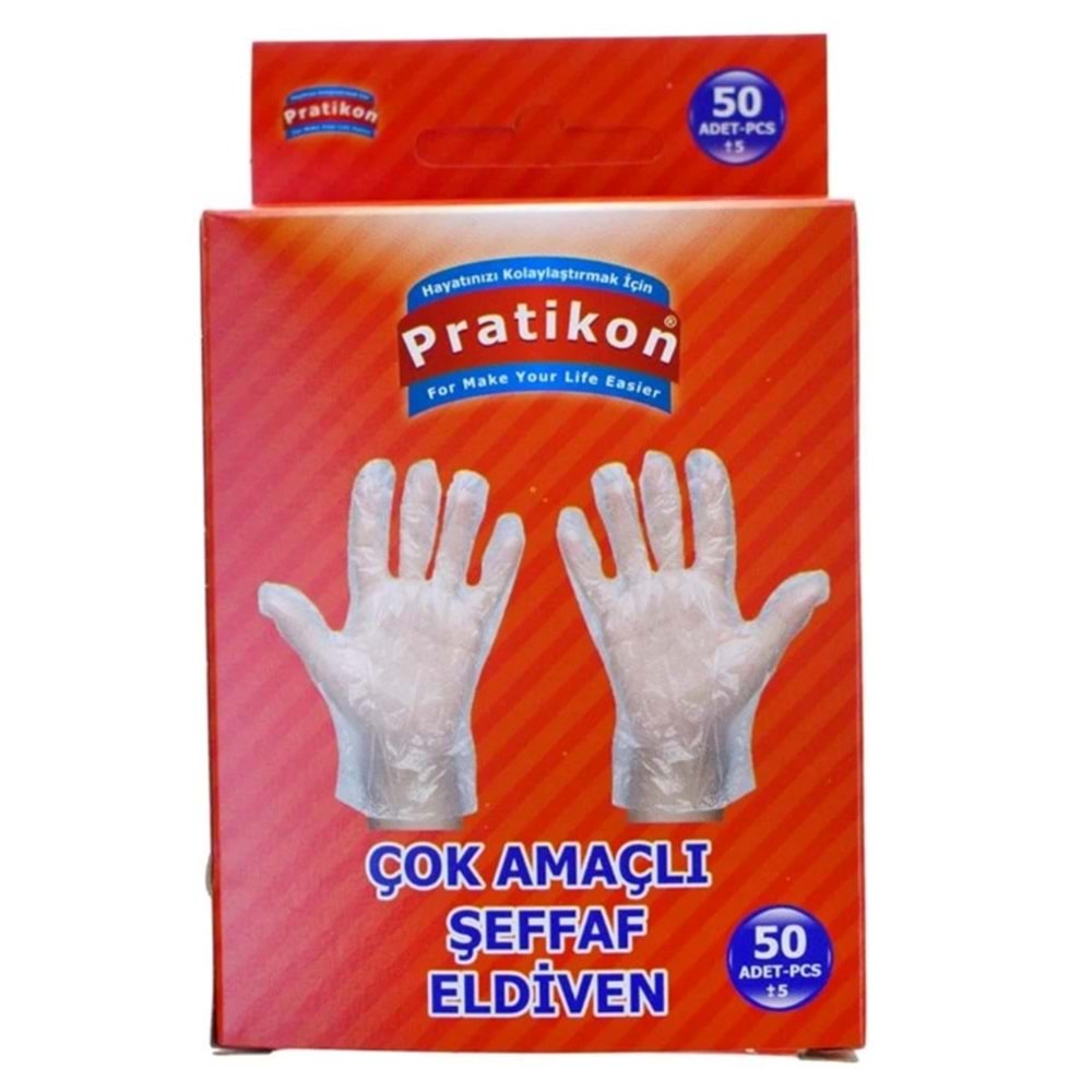 PRATIKON 50 LI SEFFAF POSET ELDIVEN(20)