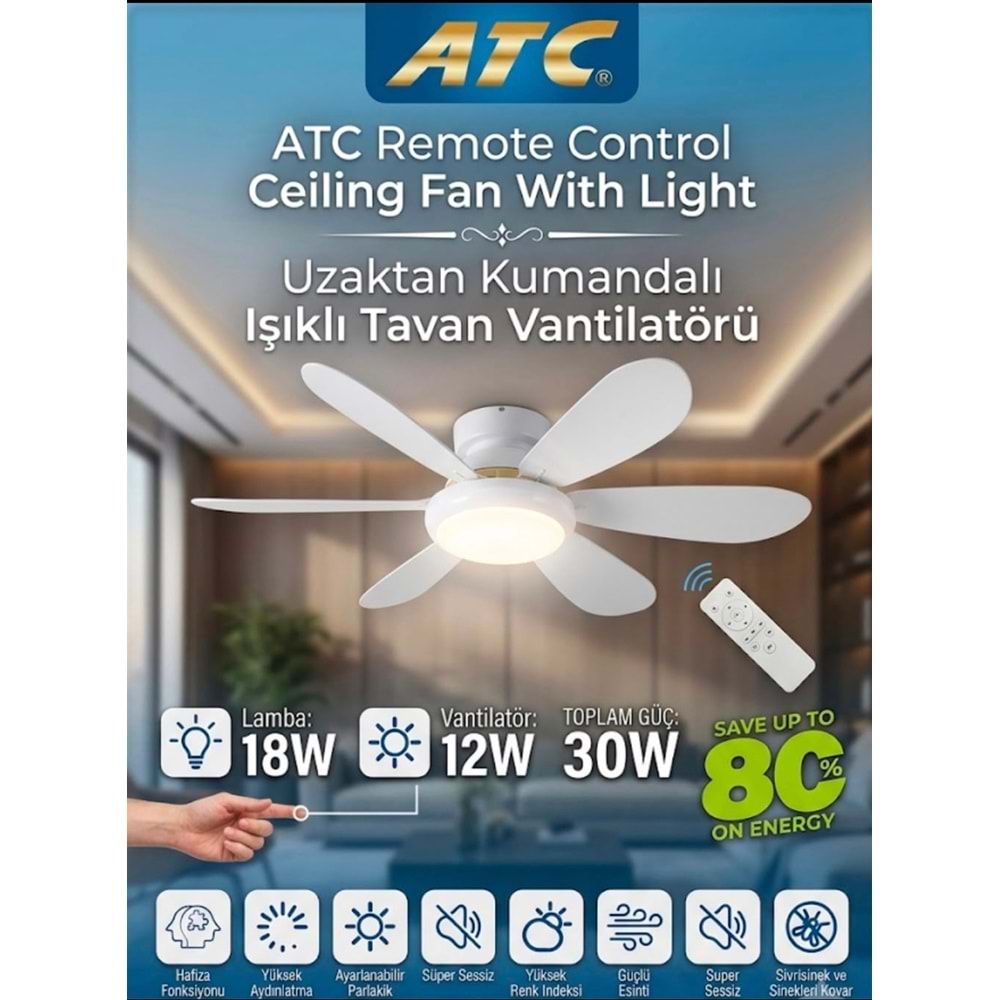 ATC 180 WAT VANTILATOR LED AMPUL (20)