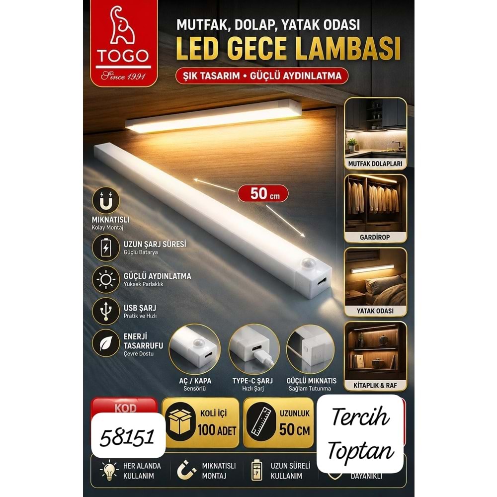 TOGO 58151 40 CM CUBUK LED LAMBA