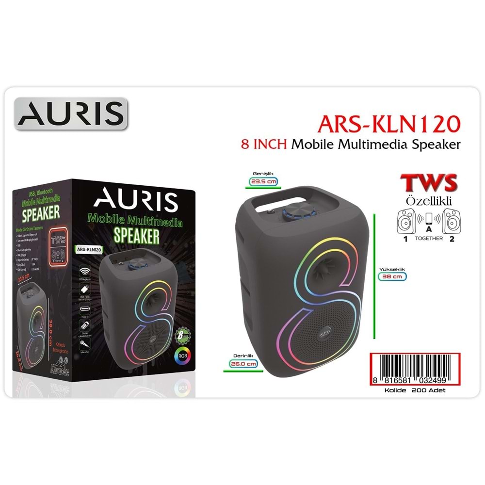 AURIS KLN120 SES BOMBASI BUYUK BOY