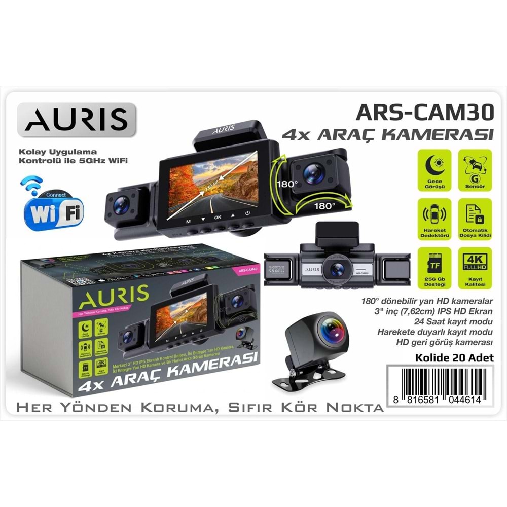 AURIS CAM30 4X ARAC KAMERASI