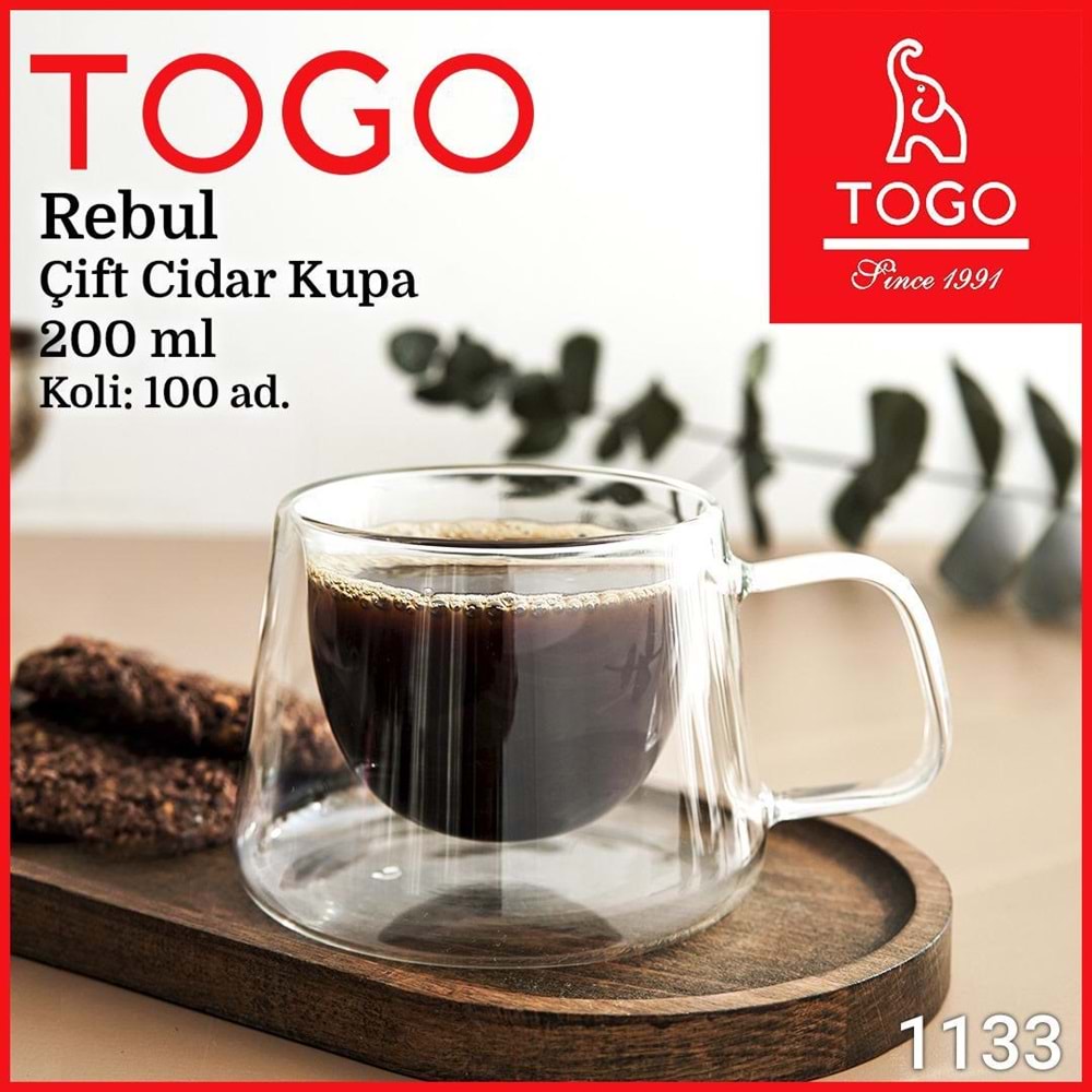 TOGO 1133 REBUL CIFT CIDAR KUPA 200 ML (100)