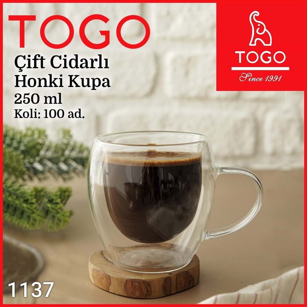 TOGO 1137 CIDARLI HONKI KUPA 250 ML (100)