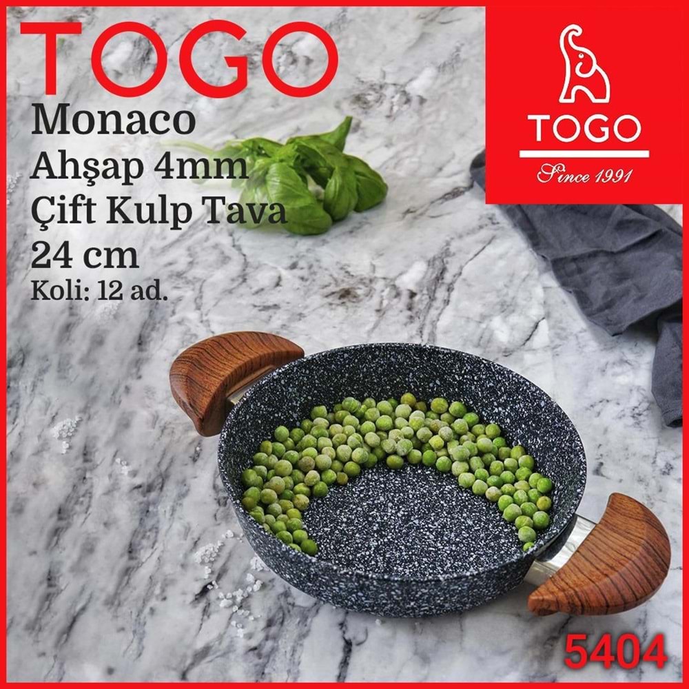 TOGO 5404 243 MONACO AHSAP 4 MM 24 CM CIFT KULP TAVA (12)