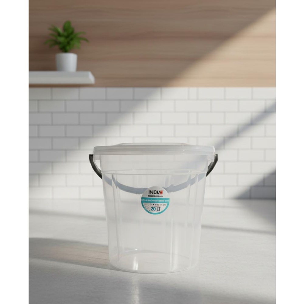 INOVA HOME INV0085 DAMLA 20 LT KOVA KAPAKLI SEFFAF x15x