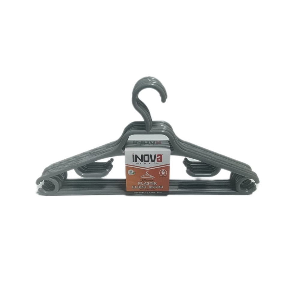 INOVA HOME INV0283 KLASMAN ELBISE ASKISI 6 LI JUMBO BOY(32)