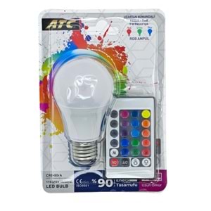 ATC RGB KUMANDALI AMPUL 9 WAT