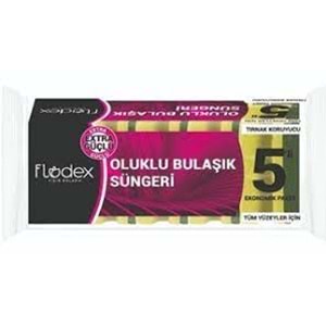 FLODEX OLUKLU BULASIK SUNGERI 5 LI *80*
