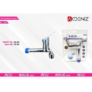 AKDENIZ BL-535 MIX UZUN MUSLUK BLUEMIX