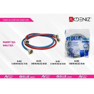 AKDENIZ BL-894 3 MT TEMIZ SU HORTUMU