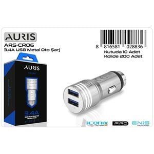 AURIS ARS-CR06 3.4A METAL OTO ADAPTOR