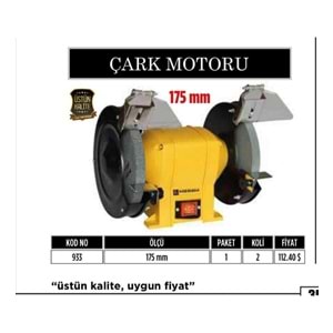 TRICRAFT 935 TEZGAH USTU ZIMPARA CARK MOTORU