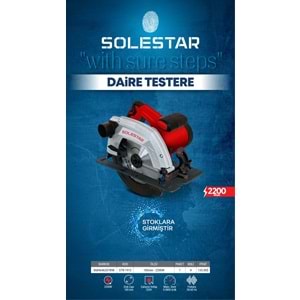 SOLESTAR STR-1913 DAIRE TESTERE 185MM-2200WATT