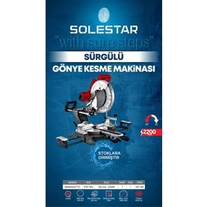 SOLESTAR STR-1903 SURGULU GONYE KESME MAKINESI 305MM-2200WATT