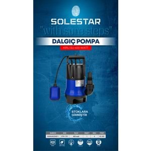SOLESTAR STR-1701 DALGIC POMPASI / KIRLI SU 400 W